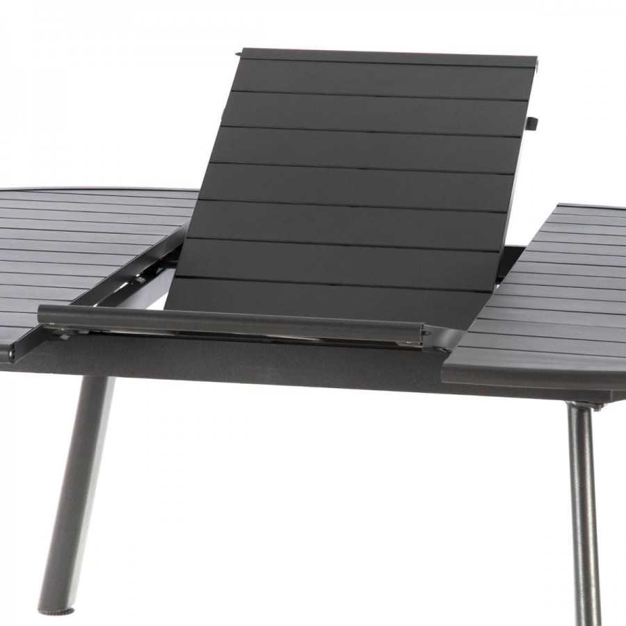 Table de jardin extensible ovale Aluminium  BLANCHE