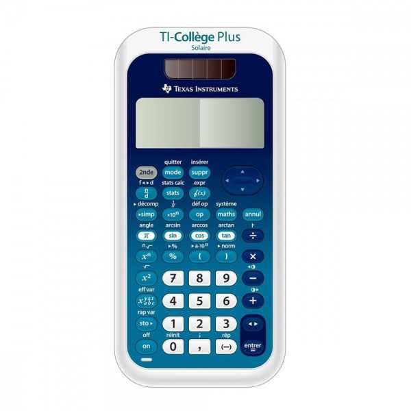 Calculatrice scientifique Texas Instruments TI college plus : Chez