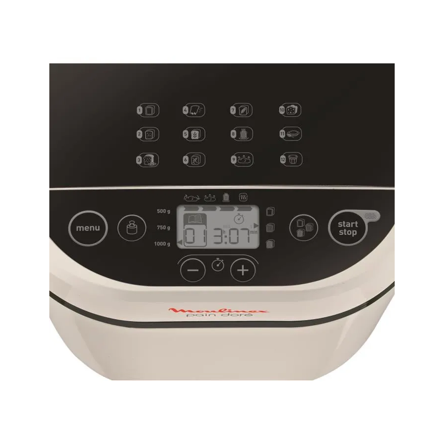 MOULINEX OW210130 Pain Doré Machine à pain 1 Kg, 12 programmes ...