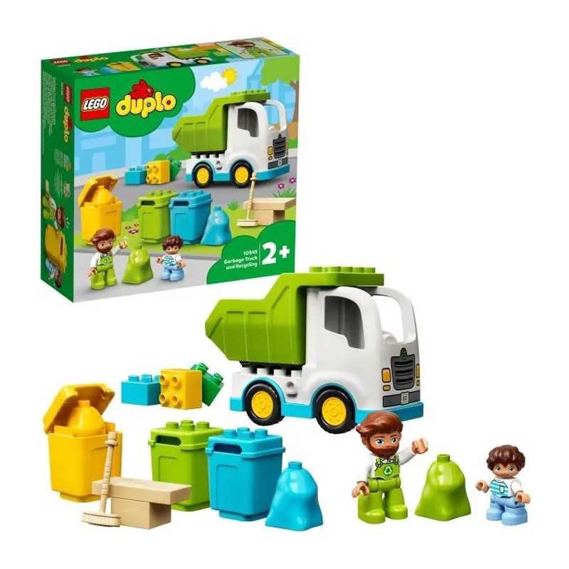 LEGO® 10945 DUPLO® Le camion poubelle et le tri sélectif jeu de  construction éducatif pour enfant 2 ans et plus