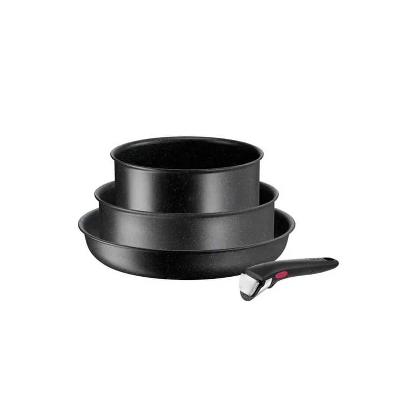 TEFAL Ingenio Black Stone Set 4 pièces