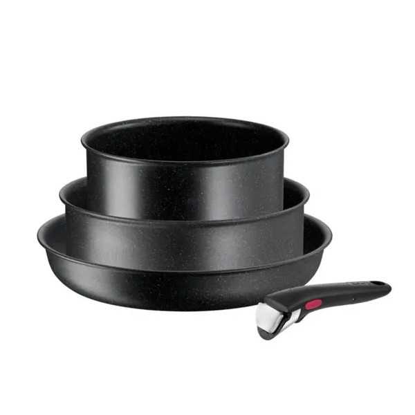 TEFAL Ingenio Black Stone Set 4 pièces